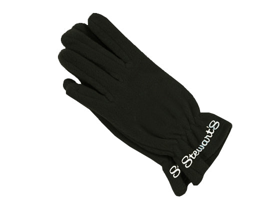 Black glove with 'B. Stewart' branding on a white background