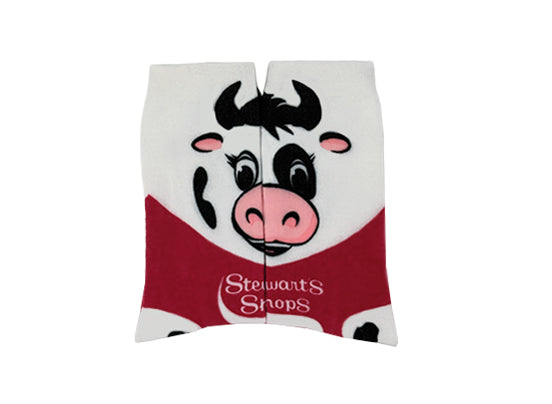 Stewart's Shops ice cream carton with a cow design on a white background