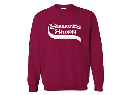 maroon stewarts shops crewneck sweatshirt