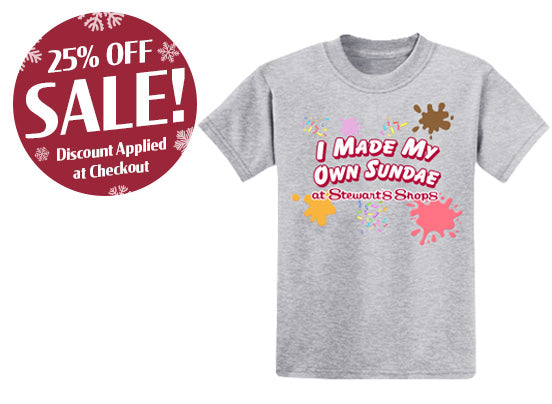 Make your own t-shift for kids. 25 percent discount applied at checkout.